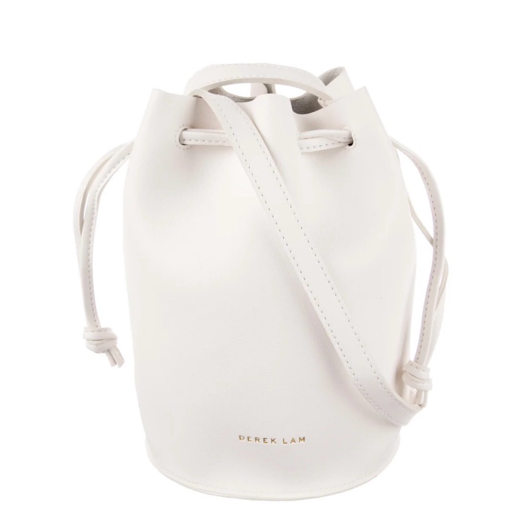 Derek Lam || 10 Crosby White Leather Bucket Bag